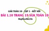 Bài 1.10 SGK Toán 10 tập 1 Kết nối tri thức